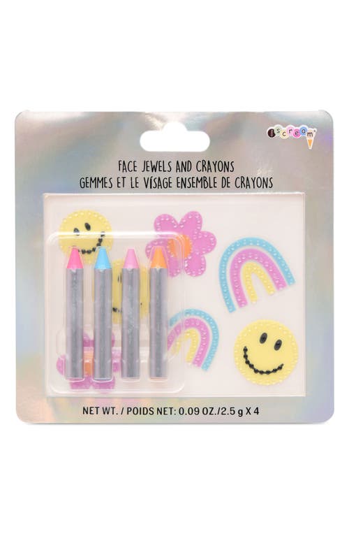 Iscream Kids' Face Stickers & Face Paint Crayons Set in Yellow Multi at Nordstrom