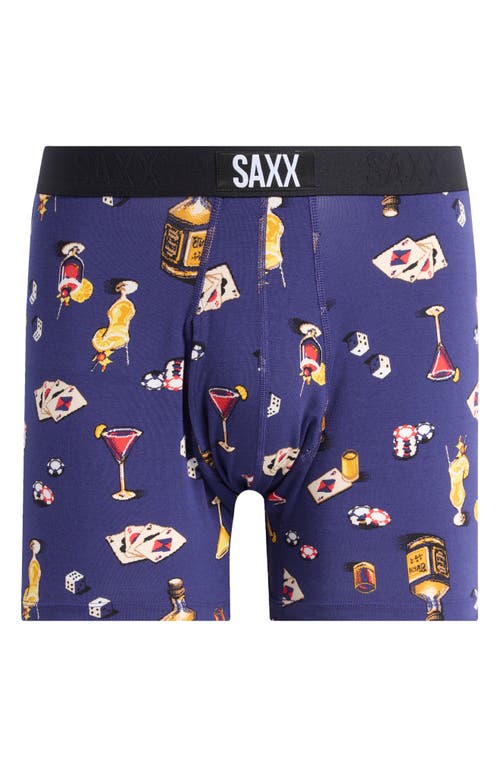 Shop Saxx Ultra Super Soft Relaxed Fit Boxer Briefs In Vice Squad- Astro Blue