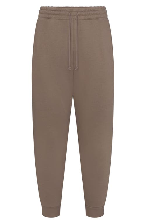 Shop Skims Tapered Fit Cotton Blend Joggers In Truffle