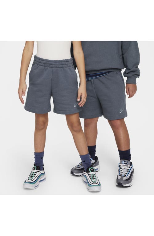 Nike Kids' Icon Fleece Shorts In Light Carbon/ashen Slate