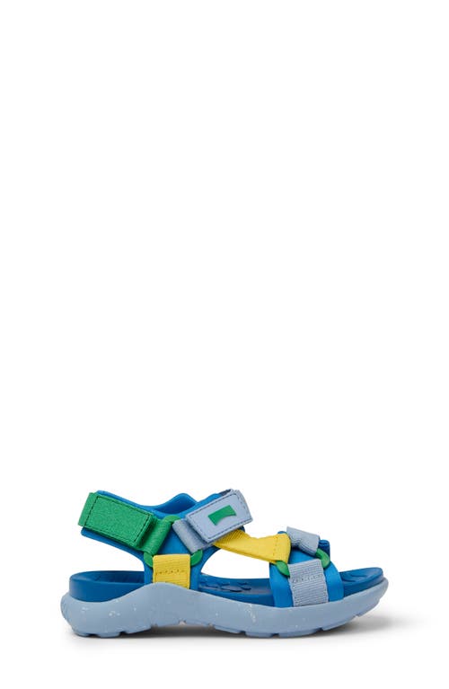 Camper Wous Slingback Sandal In Blue/blue Multi