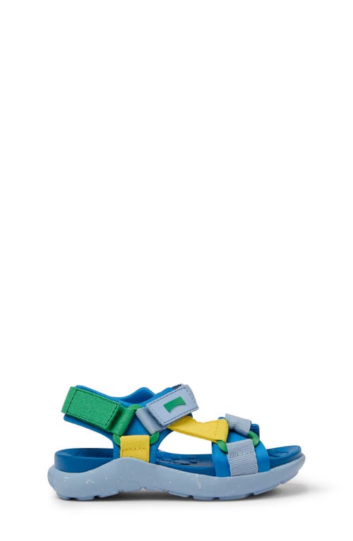 Shop Camper Wous Slingback Sandal In Blue/blue Multi