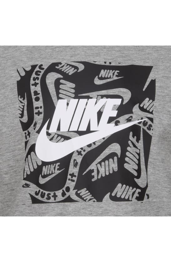 Shop Nike Kids' Brandmark Graphic T-shirt In Dark Grey Heather