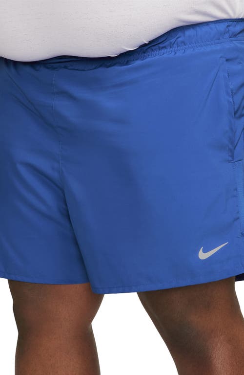 Shop Nike Dri-fit Challenger 5-inch Brief Lined Shorts In Game Royal/game Royal/black