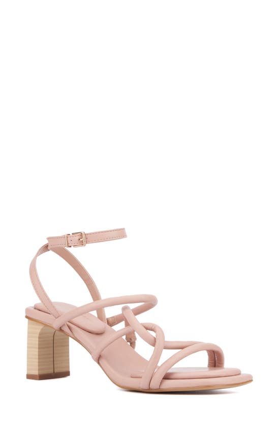 Shop Fashion To Figure Ohara Strappy Block Heel Sandal In Light Pink