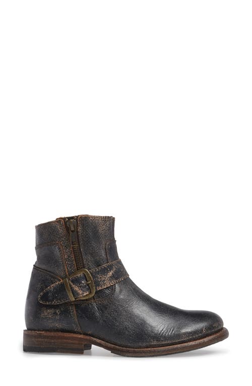 Bed Stu Becca Buckle Boot In Black Lux Leather