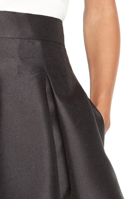 Eliza J Release Pleat Full Skirt In Black