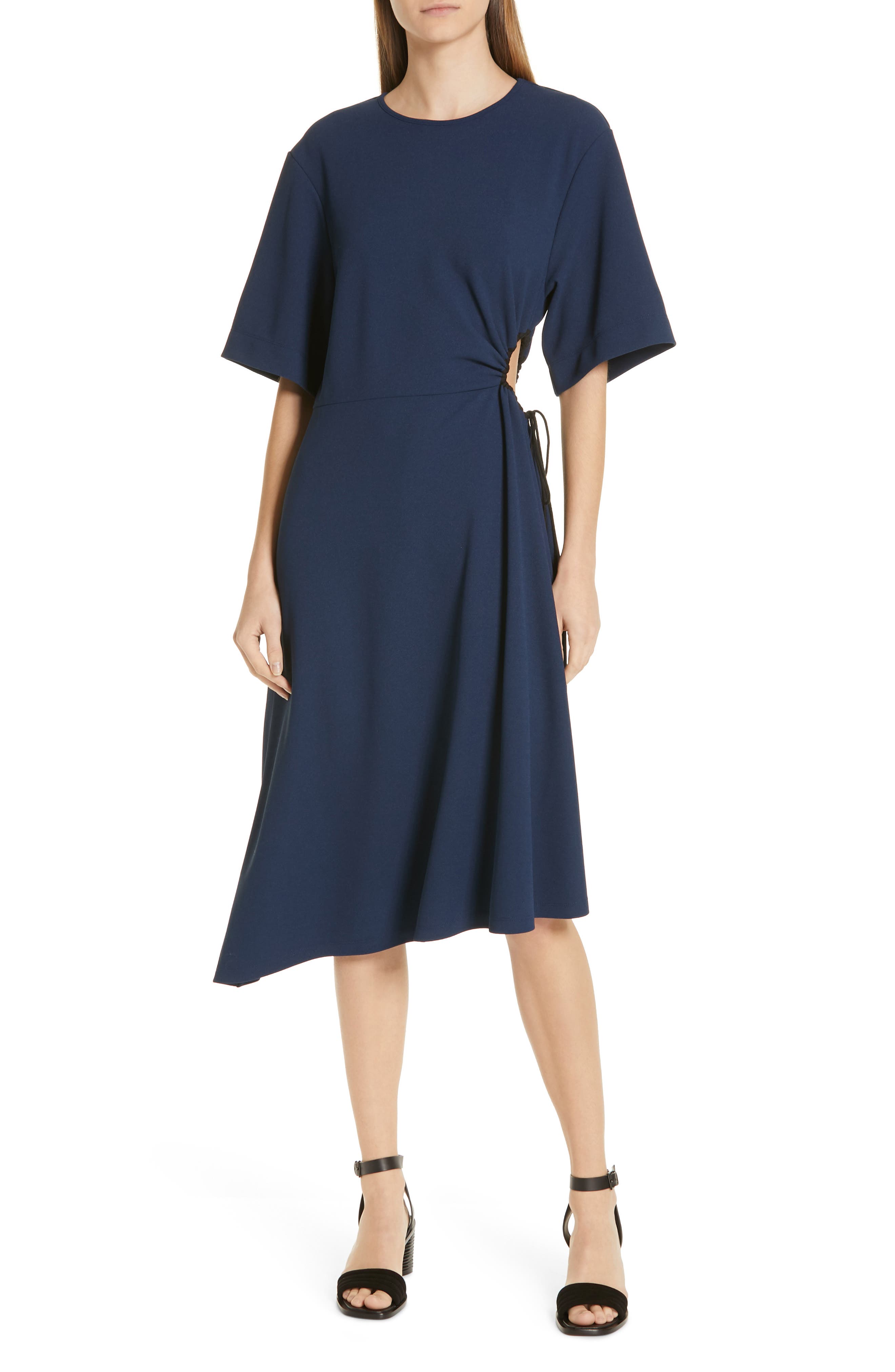 See by Chloé Asymmetrical Tie Cinch Waist Dress Nordstrom