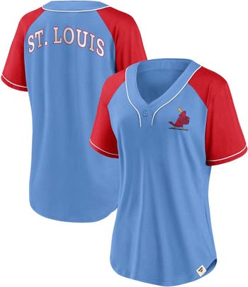 St. Louis Cardinals White V-Neck T-Shirt