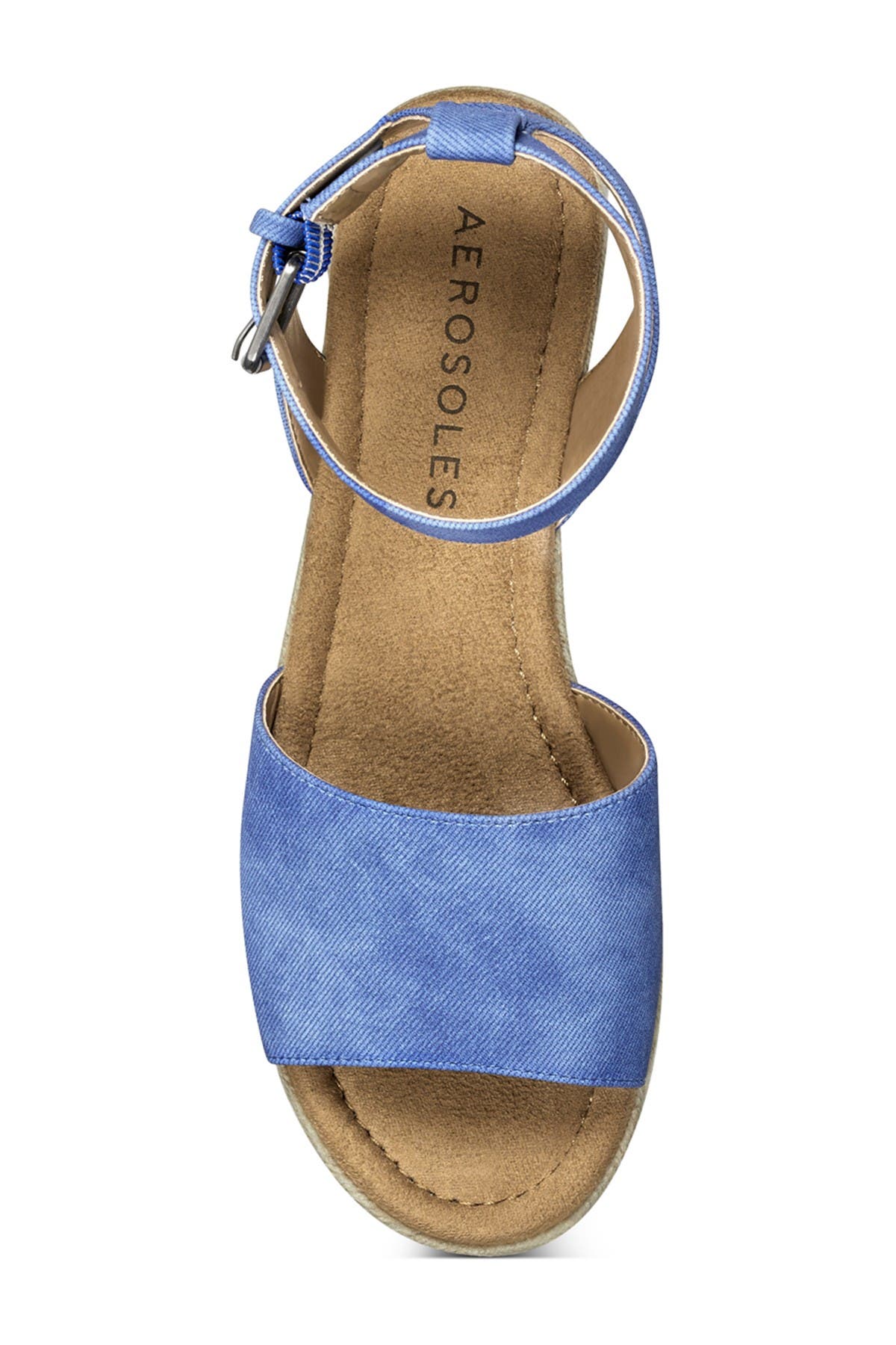 Aerosoles Demarest Ankle Strap Espadrille Sandal In Medium Blue3