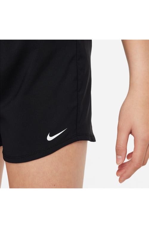 Shop Nike Kids' Dri-fit One Training Shorts In Black/white