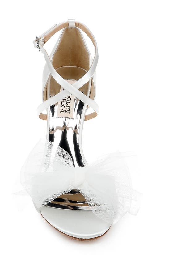 Badgley Mischka Tessica Sandal In Soft White