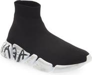 Balenciaga Speed 2.0 Lace-Up Graffiti Recycled Knit Sneaker