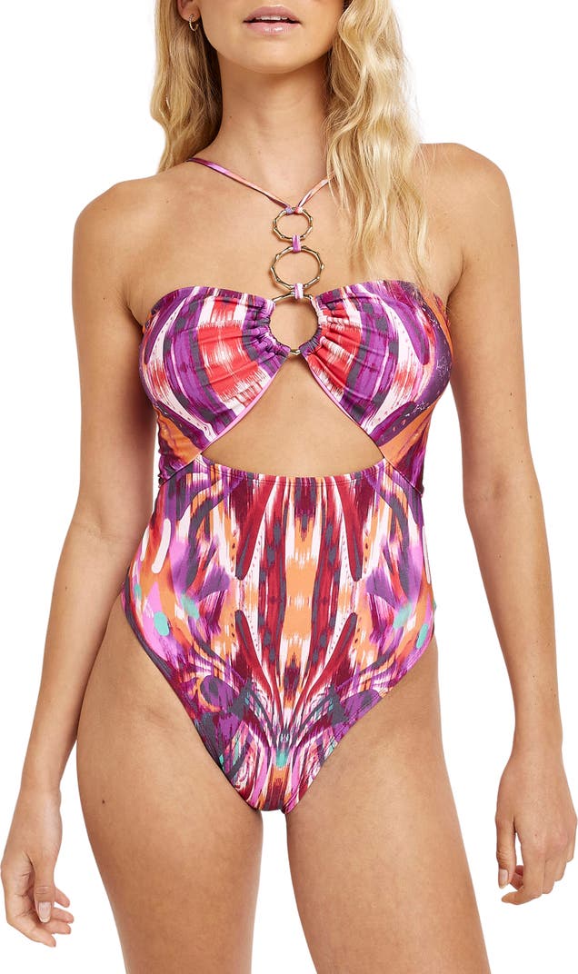 O-Ring Cutout One-Piece Swimsuit