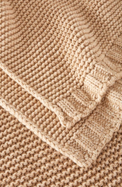 Shop Nordstrom Knit Throw Blanket In Beige Oatmeal Heather