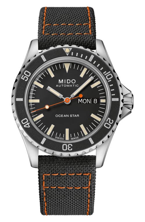 Mido Ocean Star Tribute Automatic Watch, 40.5mm In Silver/black/silver