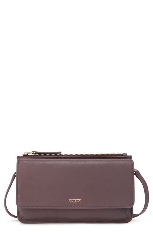 UPC 883509080724 product image for Tumi Leather Crossbody Wallet in Dark Mauve at Nordstrom | upcitemdb.com