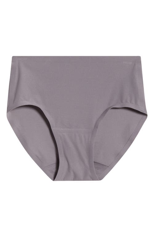 Shop Chantelle Lingerie Soft Stretch Seamless Hipster Panties In Purple Grey-oa