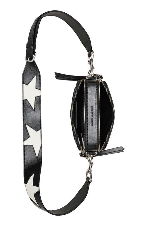 Shop Marc Jacobs The Snapshot Crossbody Bag In Black/white