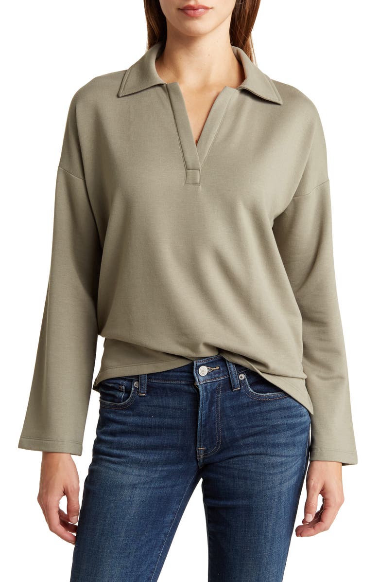 Lucky Brand Collared Pullover