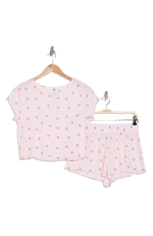 Shop Honeydew Intimates Vacay Vibes Short Pajamas In Cotton Candy Daisies