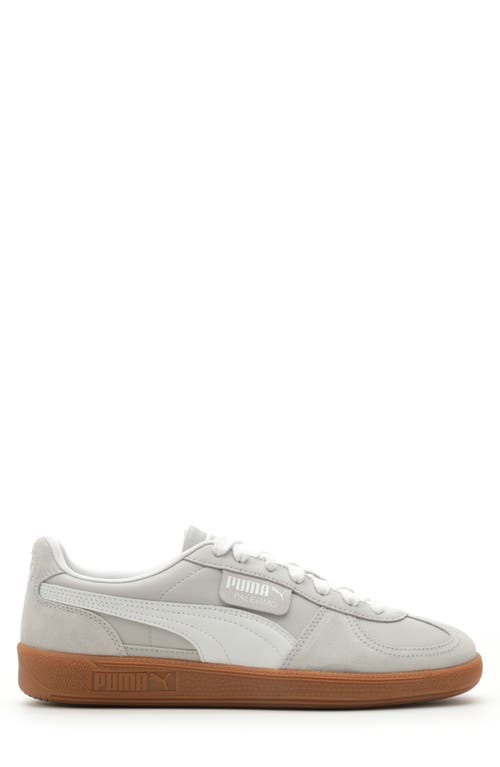 Shop Puma Palermo Sneaker In  White/light Gray/gold