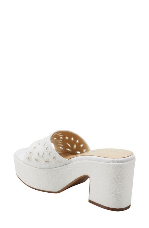 Shop Marc Fisher Ltd Foreva Platform Sandal In Cream