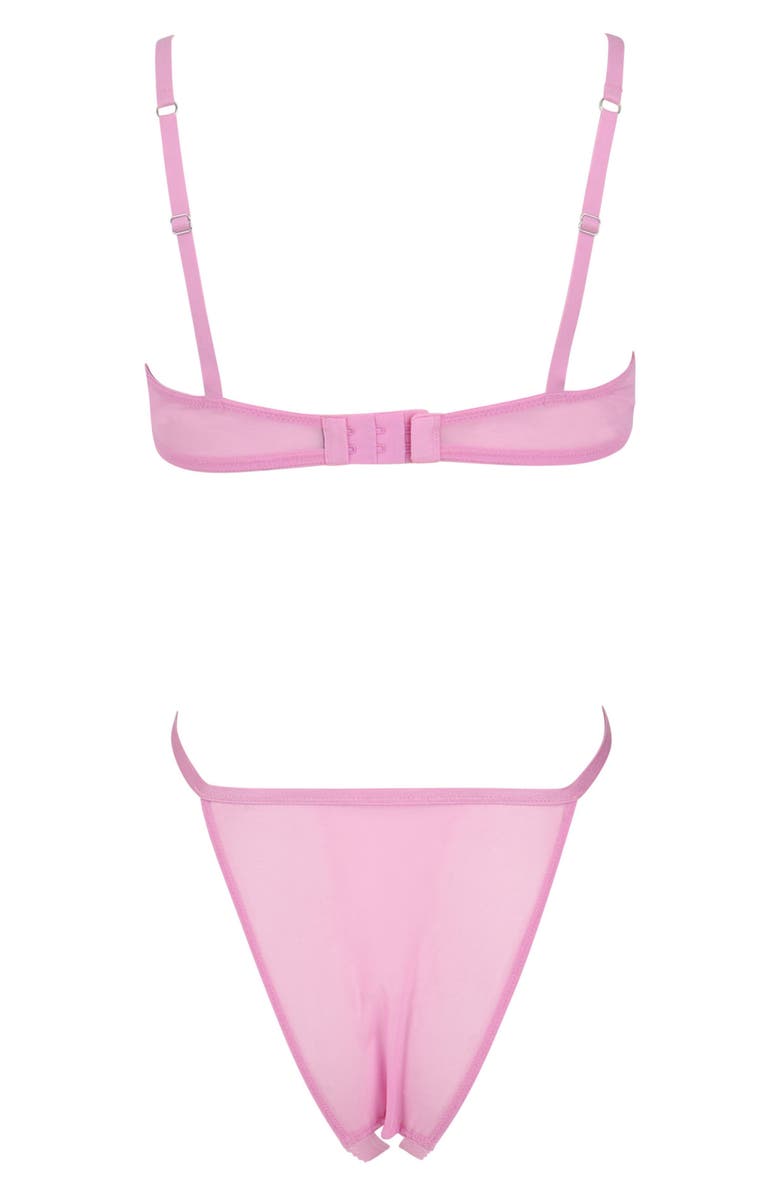 Love, Vera Mesh Open Gusset Teddy Nordstrom