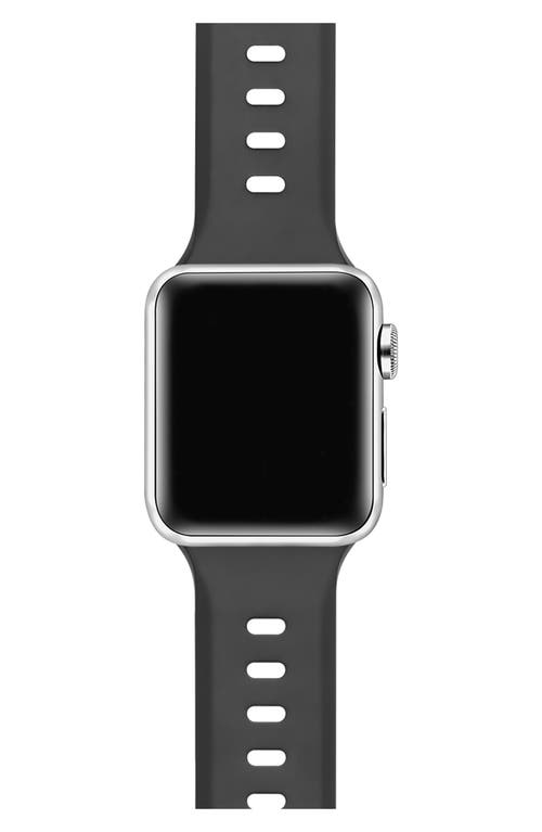 Shop The Posh Tech Premium Silicone Apple Watch® Watchband In Black