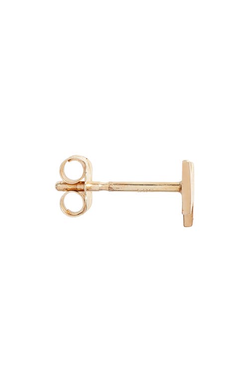 Anzie Icon Lightning Single Stud Earring In Gold