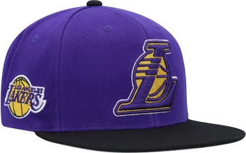 Men's Mitchell & Ness Cream/Purple Los Angeles Lakers 2009 NBA Finals Hardwood Classics Fitted Hat