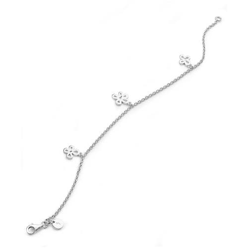 Lucy Quartermaine Open Splash Bracelet In Sterling Silver