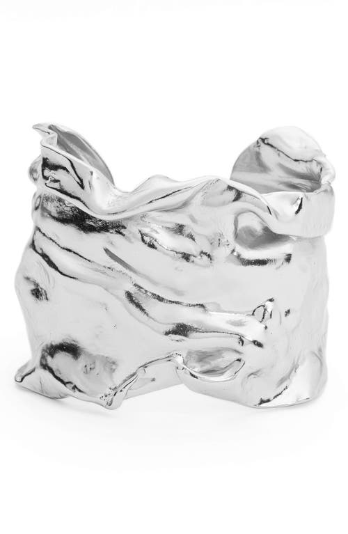 Sculptural Cuff in Silver