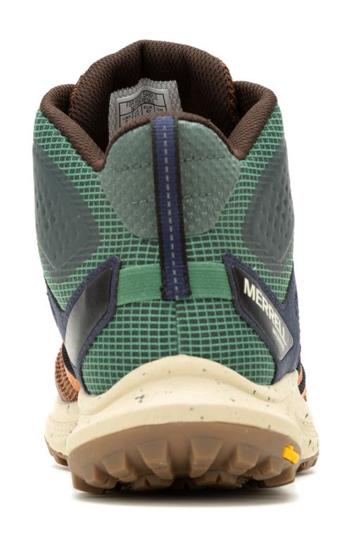 Merrell Nova 3 Waterproof Mid Top Hiking Boot In Nutshell/papaya
