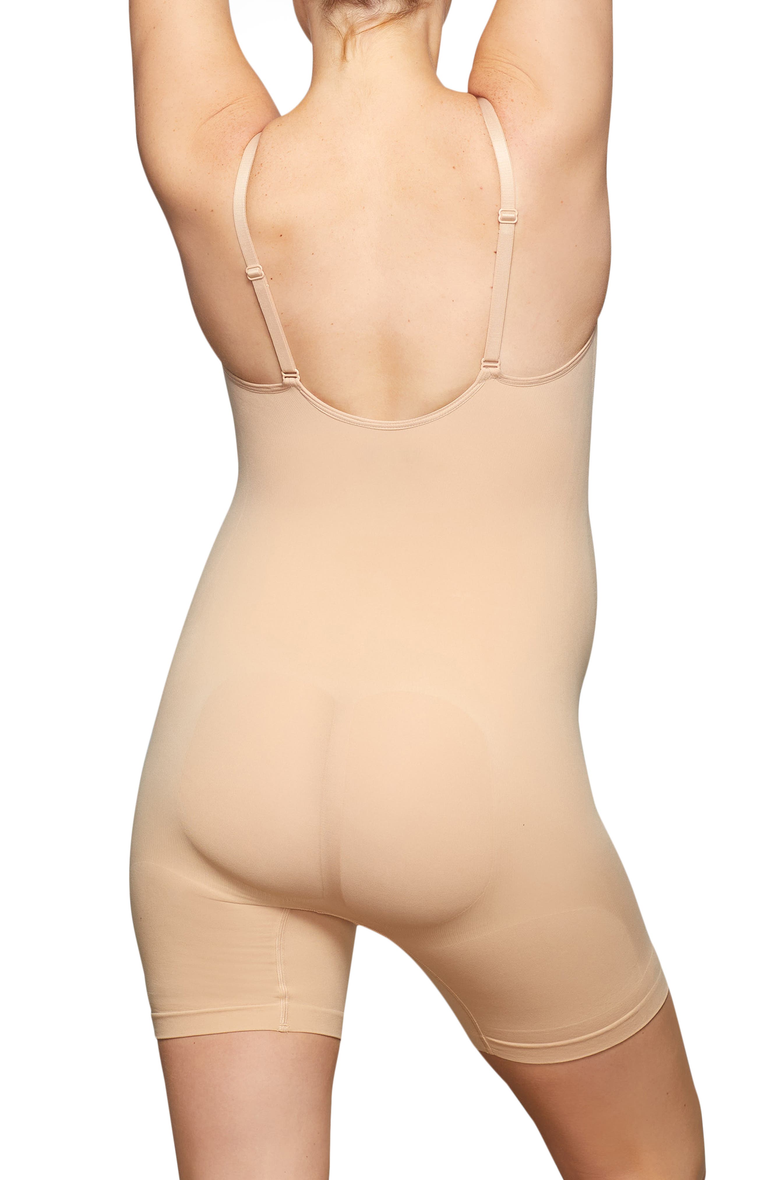 maternity sculpting bodysuit mid thigh