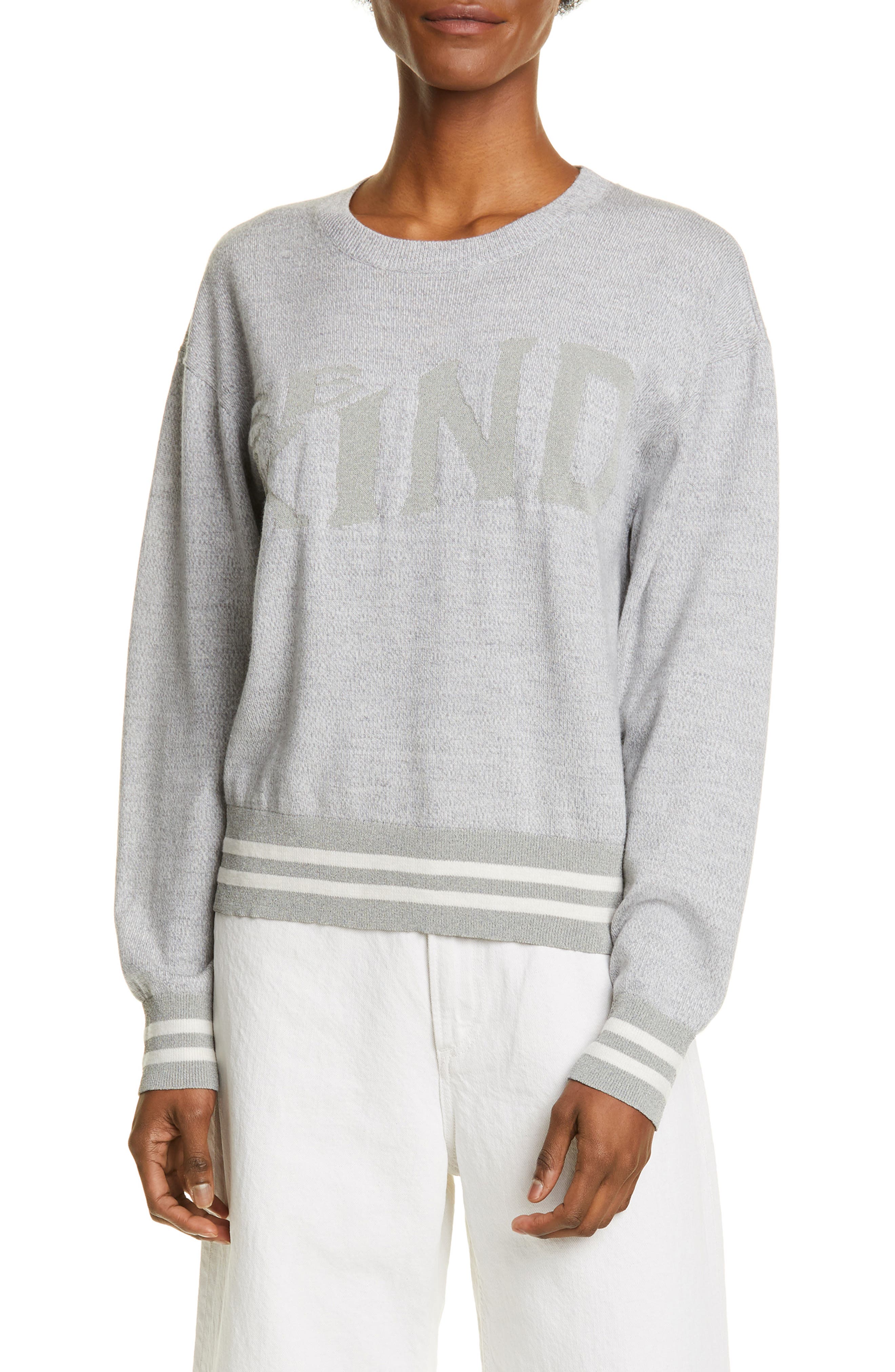 Rag & Bone Reflective Graphic Merino Wool Blend Sweater