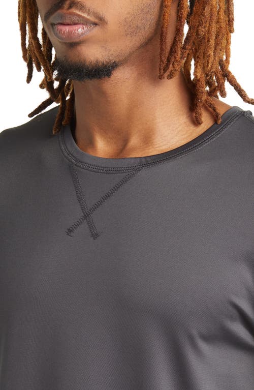 Rainforest Performance Base Layer Crewneck T-shirt In Charcoal