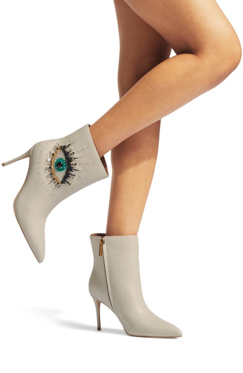 Shop Kurt Geiger London Belgravia Embellished Eye Bootie In Natural