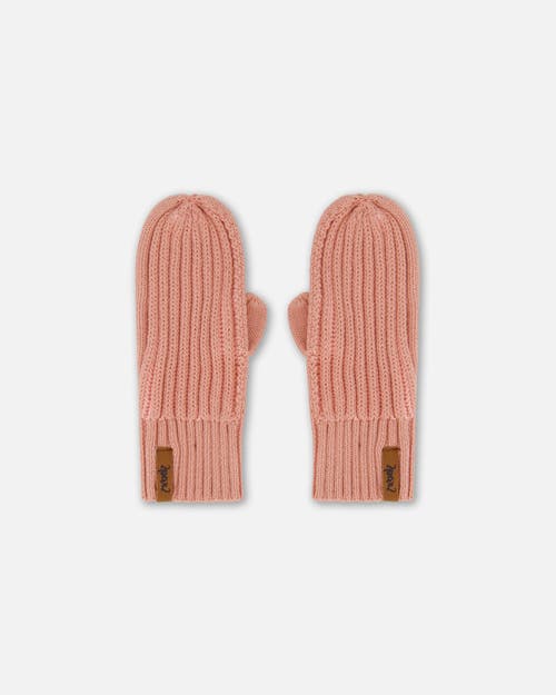 Deux Par Deux Girl's Knit Mittens Ash Rose at Nordstrom