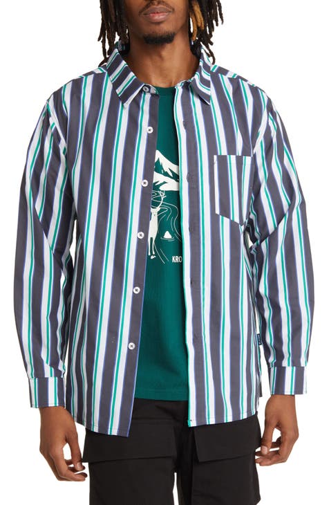 x Nautica Stripe Cotton Button-Up Shirt