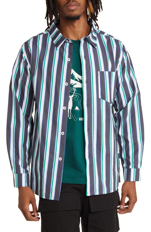 x Nautica Stripe Cotton Button-Up Shirt in Multi
