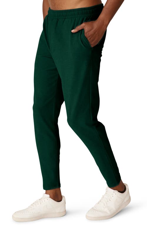 Shop Beyond Yoga Take It Easy Athletic Pants In Dark Spruce Green Heather