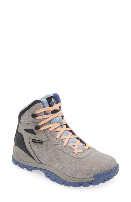 Shop Columbia Newton Ridge Bc Hiking Boot In Titanium/sage Leaf