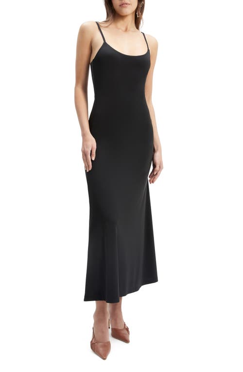 Bardot Nadira Midi Slipdress Black at Nordstrom,