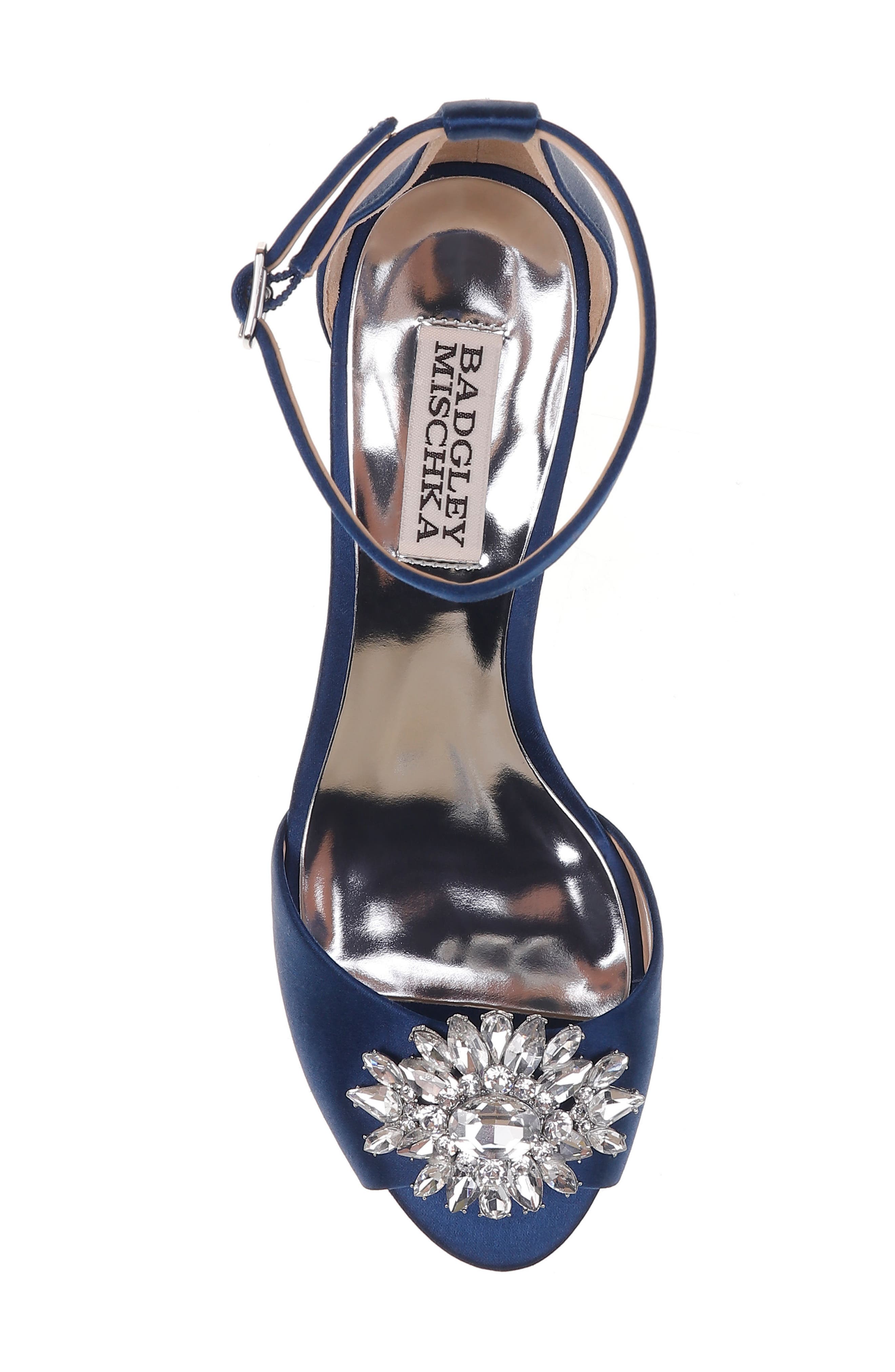 badgley mischka sainte crystal embellished sandal