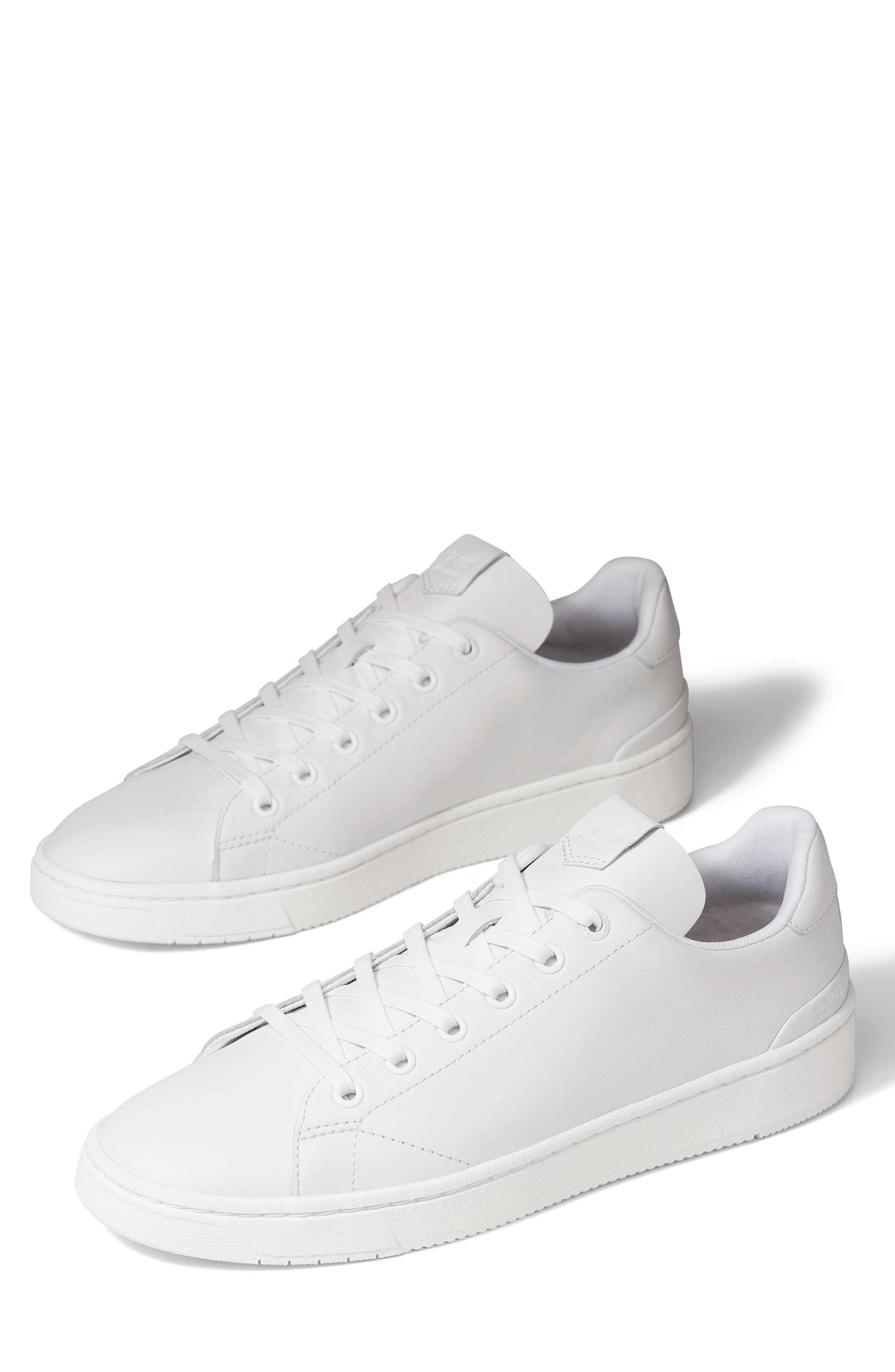 Toms Mens Travel Lite 2.0 Sneaker 11 White Leather, Men's
