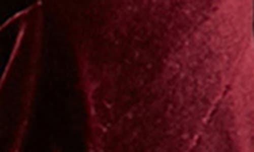 Alex Evenings Embellished Off The Shoulder Velvet Gown In Wine