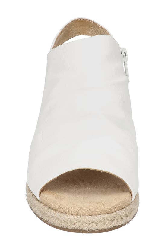 Shop Easy Street Teje Espadrille Wedge Sandal In White