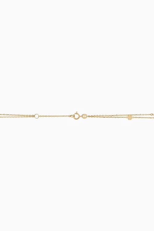 ORADINA ORADINA 14K YELLOW GOLD HONEY STATION ANKLET