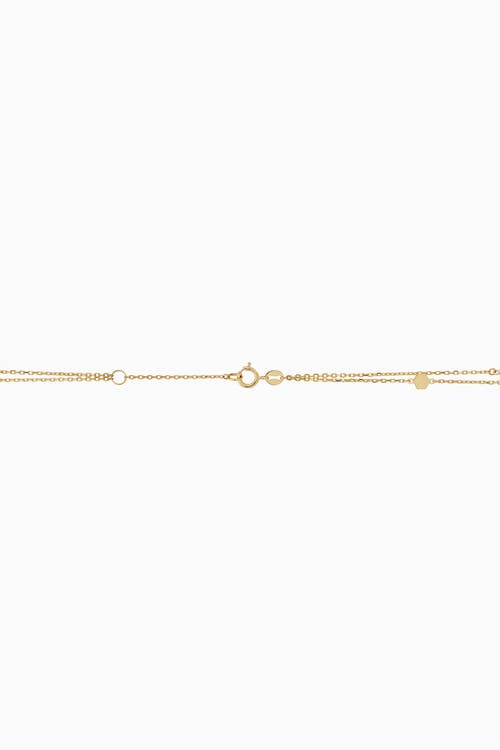 Shop Oradina 14k Yellow Gold Honey Station Anklet